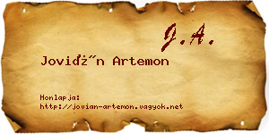 Jovián Artemon névjegykártya
